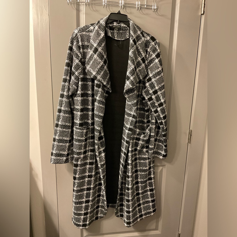 Black and White, Plaid Jacket.